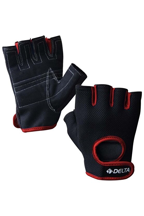 Kırmızı Force Extra Deluxe Ağırlık Body Dambıl Halter Fitness Eldiveni
