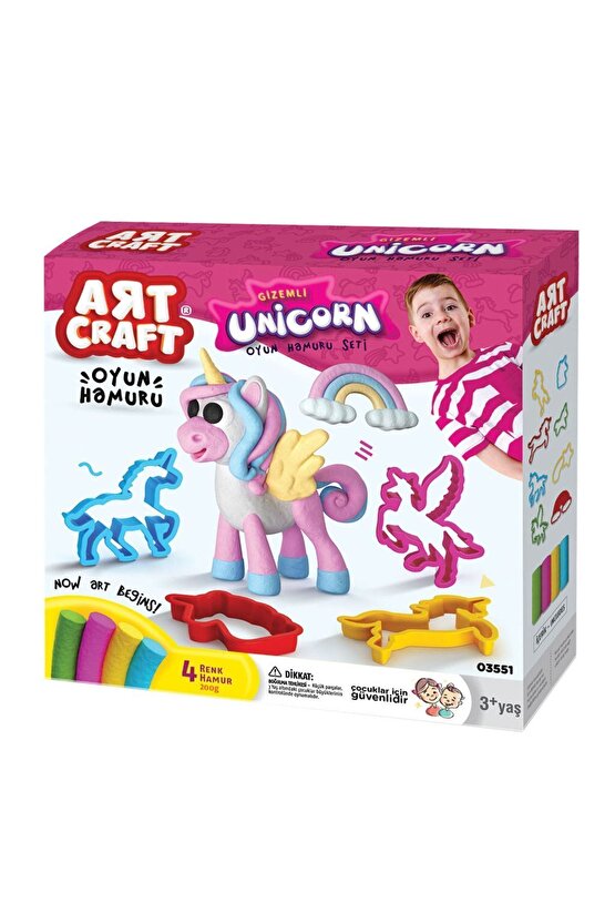 Unicorn Hamur Seti (200 Gr.) - Oyun Hamuru Seti - Hamur Setleri - Hamur Kalıpları