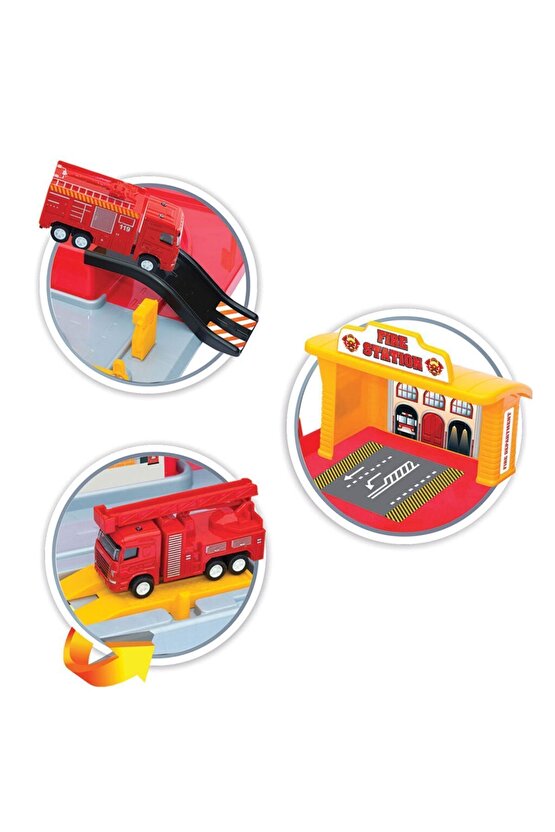 Itfaiye Garaj Seti - Otopark Seti - Araba Seti - Hotwheels Seti - Istasyon