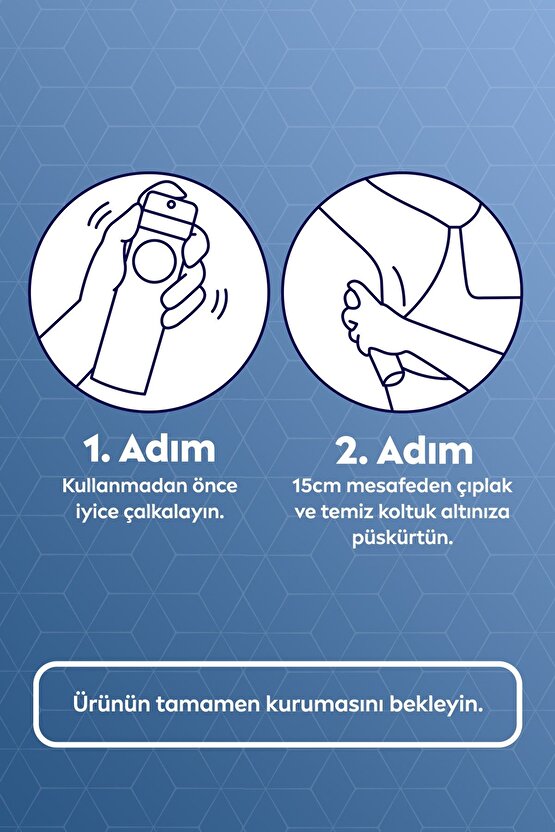 MEN Erkek Sprey Deodorant Derma Control Clinical 150ml, 96 Saat Anti-perspirant Ter Koruması