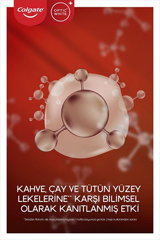 Optic White Kahve, Çay ve Tütün Kullanıcıları için Beyazlatıcı Diş Macunu 50 ml x 2 Adet