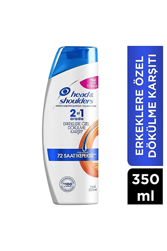 Head & Shoulders 350 Ml. 2-1 Erkeklere Özel Dökülme Karşıtı Şampuan 72 Saat Kepeksiz