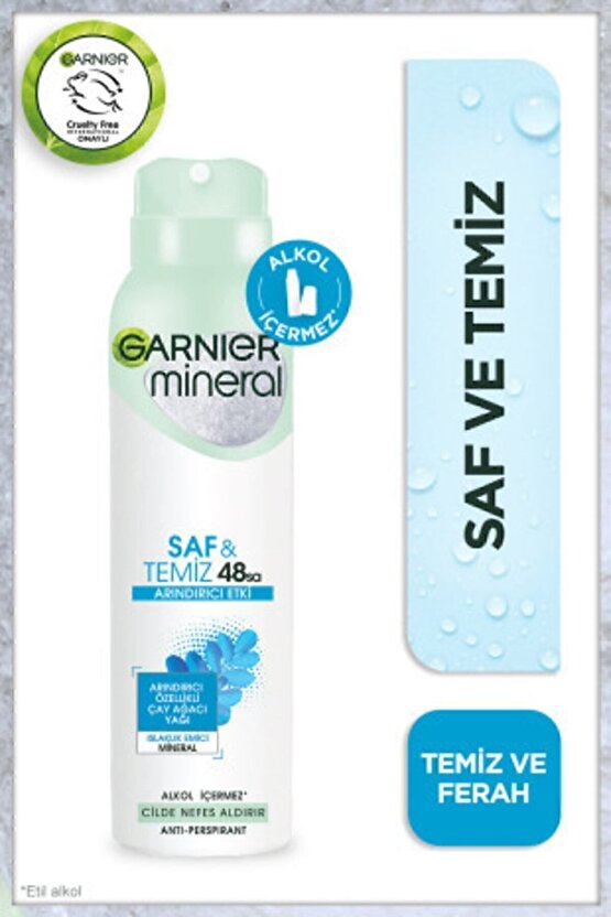 Mineral Saf&temiz Sprey Deodorant 3lü Set