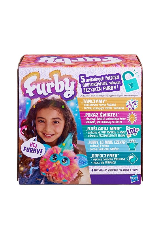 Furby Mercan Renkli İnteraktif Pelüş Oyuncak - Furby Peluşu - Furby Oyuncak Peluş - Konuşan Furby Oy