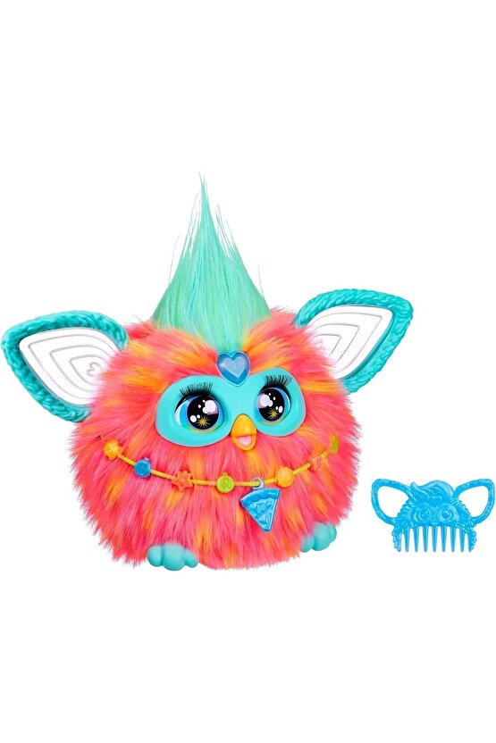 Furby Mercan Renkli İnteraktif Pelüş Oyuncak - Furby Peluşu - Furby Oyuncak Peluş - Konuşan Furby Oy