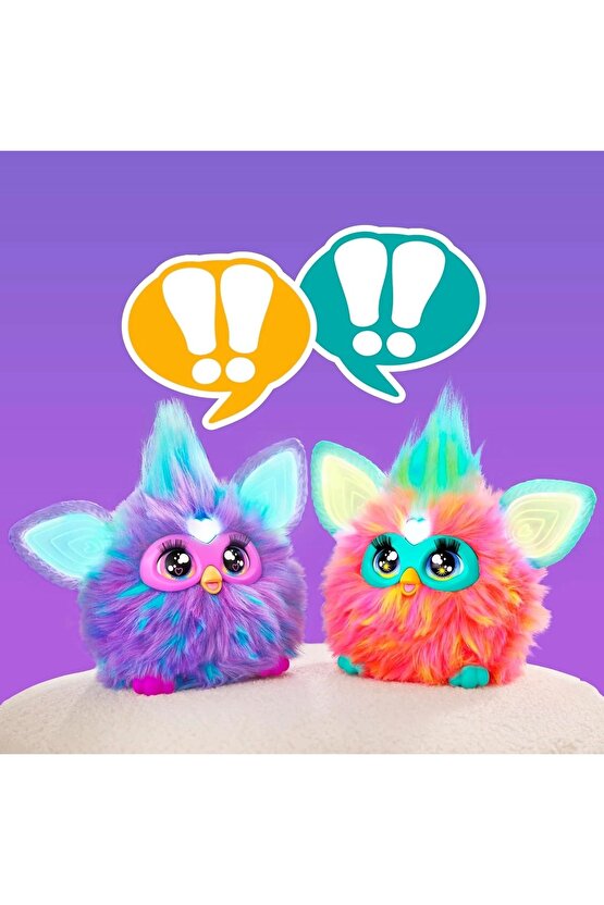 Furby Mercan Renkli İnteraktif Pelüş Oyuncak - Furby Peluşu - Furby Oyuncak Peluş - Konuşan Furby Oy