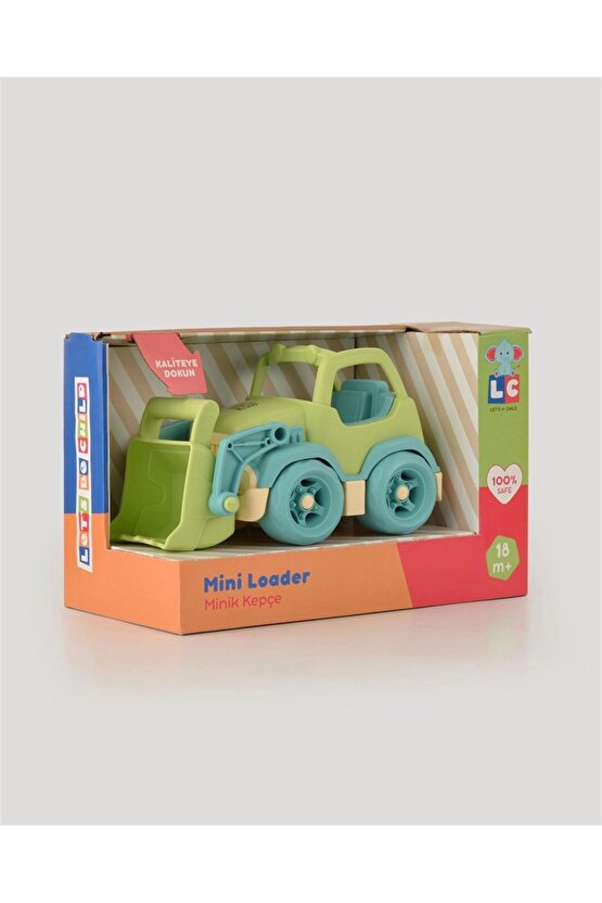 Lüx Yeşil Minik Kepçe - Plastik Kepçe - Kırılmaz Oyuncak - Kırılmaz Kepçe Dozer - Kepçe Dozer Setler