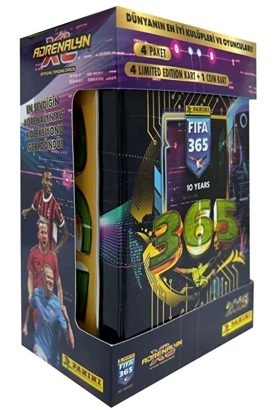 Panini FIFA 365 Adrenalyn XL 2025 Metal Kutu Paketi - Futbolcu Kartları - Trading Oyuncu Kartı - Fif