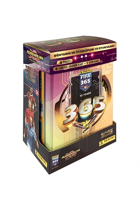 Panini FIFA 365 Adrenalyn XL 2025 Metal Kutu Paketi - Futbolcu Kartları - Trading Oyuncu Kartı - Fif