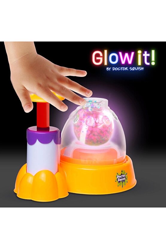 Doctor Squish Pack Refill Neon, Yedek Paket Parlak Simli Sukuşi Yapım Seti - Doktor Sukuşi - Sukuşi