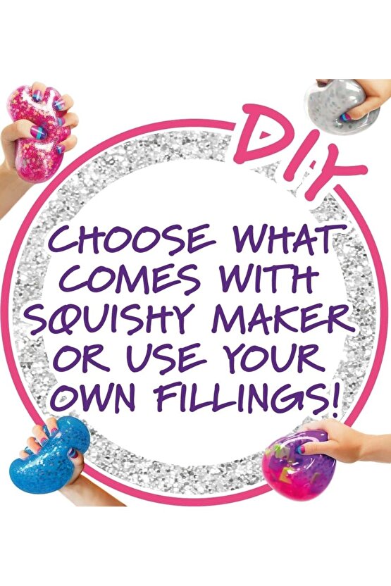Doctor Squish Pack Refill, Yedek Paket Parlak Simli Sukuşi Yapım Seti - Doktor Sukuşi - Sukuşi Yap O