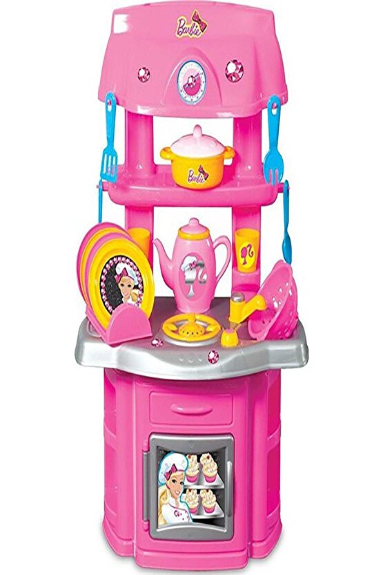 Barbie Şef Mutfak Seti Evcilik Oyuncak Eğlenceli Hediyelik Oyuncak