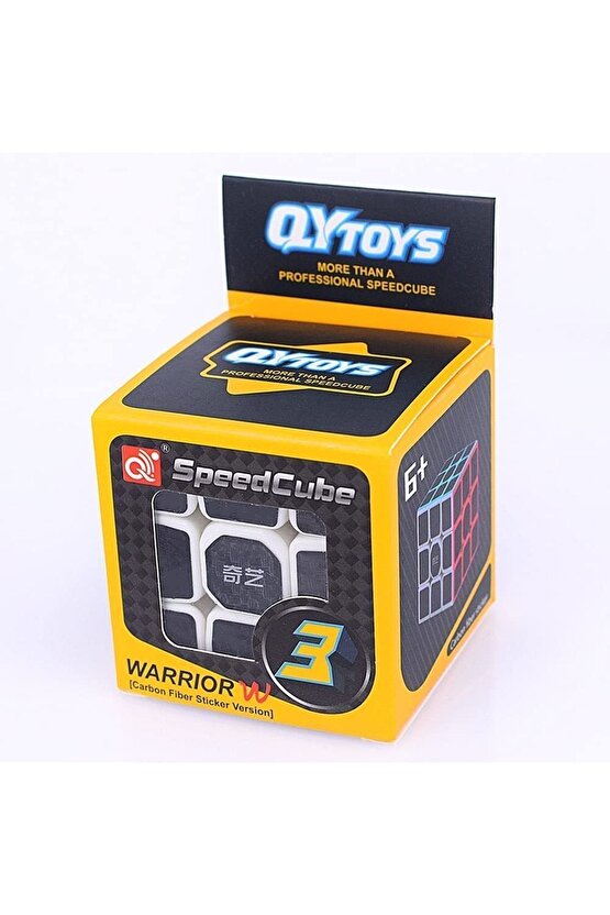 Orijinal Qiyi 3 X 3 Fiber Karbon Küp - Qiyi Fiber Karbon Zeka Küpü - Lisanslı 3 X 3 Zeka Küpü