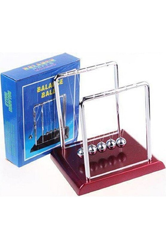 Orta Boy Newton Denge Topları Ev Ofis Masa Dekoru Hediye 13x13 cm