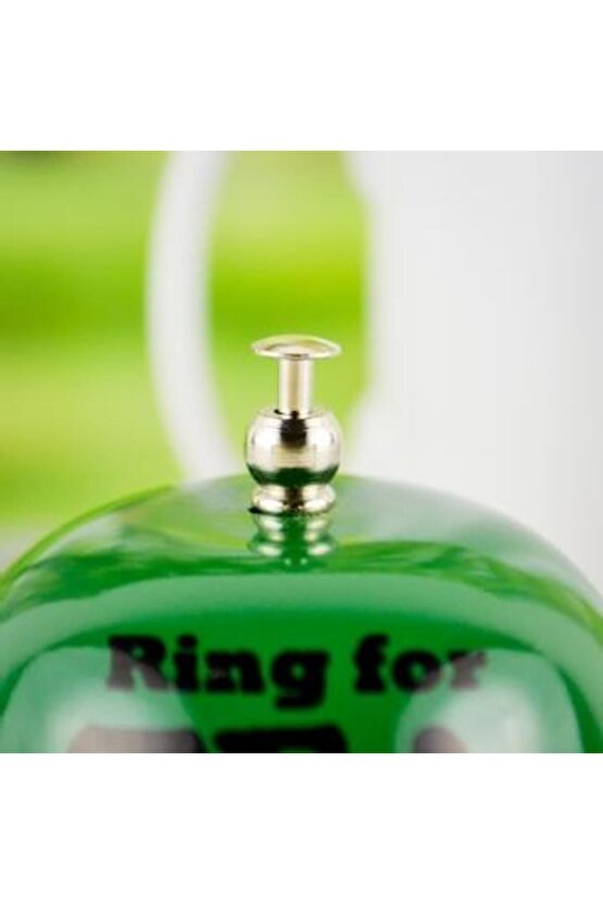 Ring For Tea Yazılı Masa Zil Resepsiyon Zil Hediye Süs