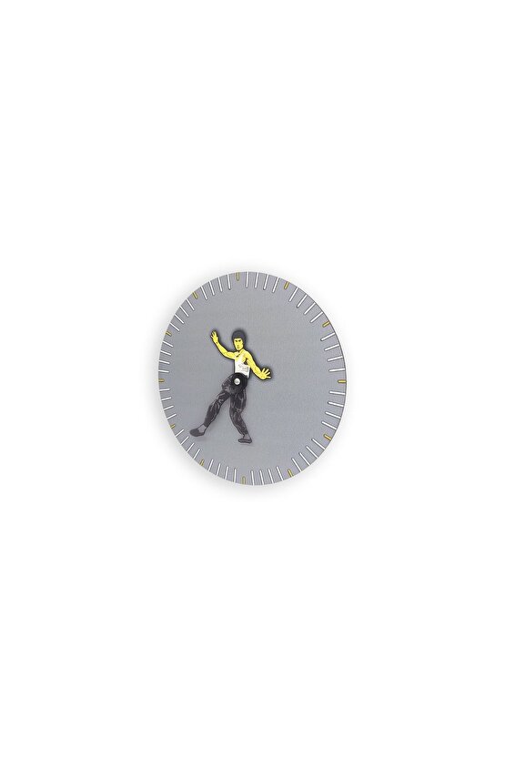 Dekoratif Modern Tasarım Bruce Lee Ahşap Duvar Saati