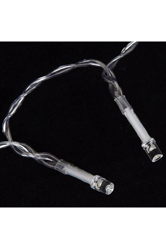 Dekoratif 10 Metre Günışığı Sarı Renk Pilli Şeffaf Ip Led Lamba