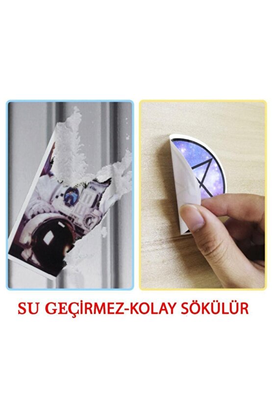 50 Adet Tekrarsız Anime Kahraman Kalite Pvc Sticker 03