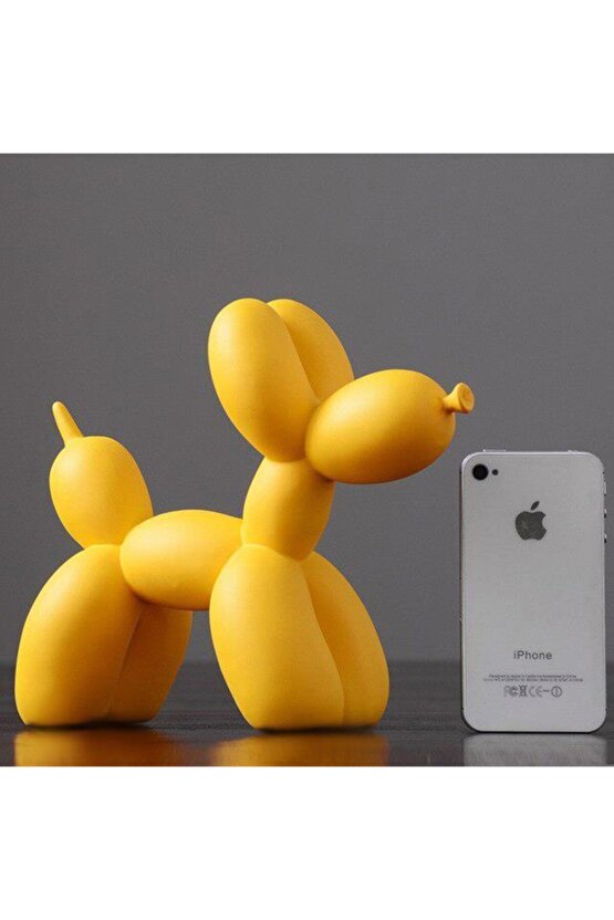 Modern Büyük Boy 20 cm Sevimli Balon Köpek Biblo Dekor