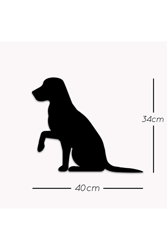 Pati Uzatan Köpek Led Işıklı Ahşap Tablo Duvar Dekoru Süs