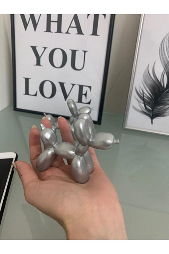 Dekoratif Minyatür Sevimli Balon Köpek Biblo Modern Dekor