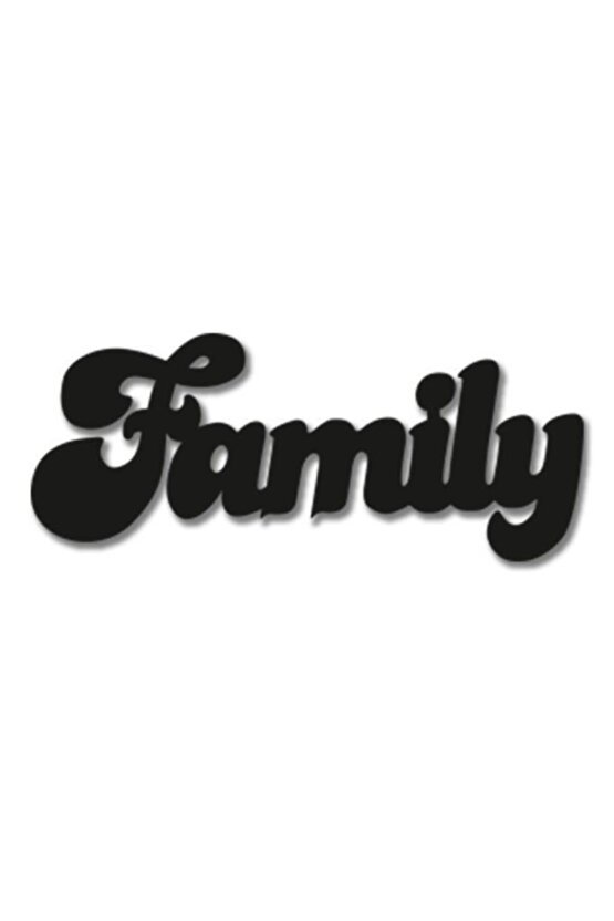 Dekoratif Family Aile Ahşap Duvar Tablo Duvar Dekor Yazı