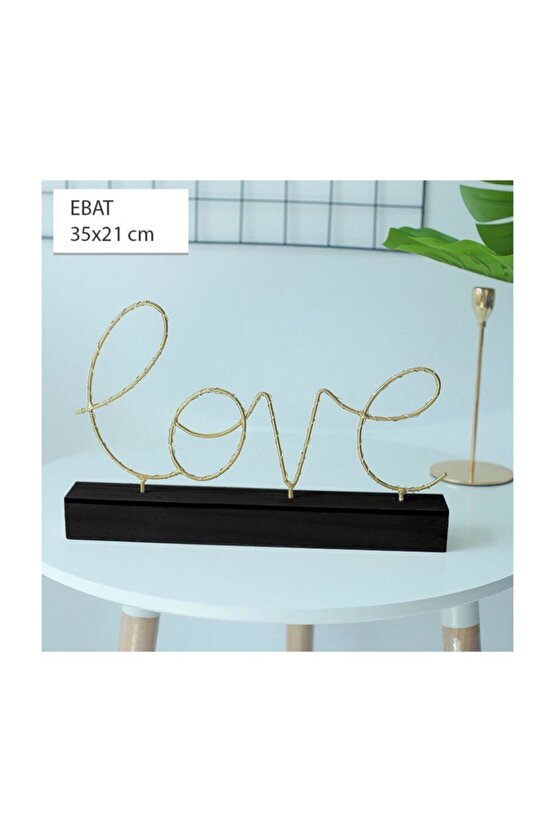Aşk Love Yazılı Pilli Led Işık Ev Dekor Aydınlatma Lamba