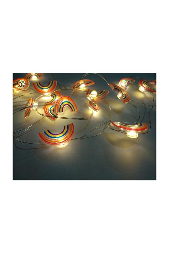 Dekoratif 2 Metre Günışığı Renkli Gökkuşağı Şekilli Peri Led Işık