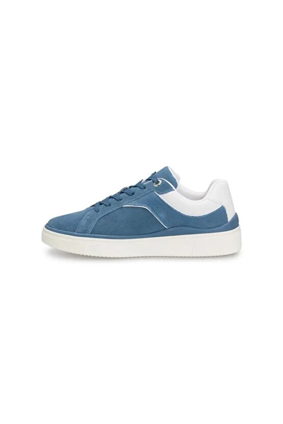 Mavi Süet Kadın Sneaker