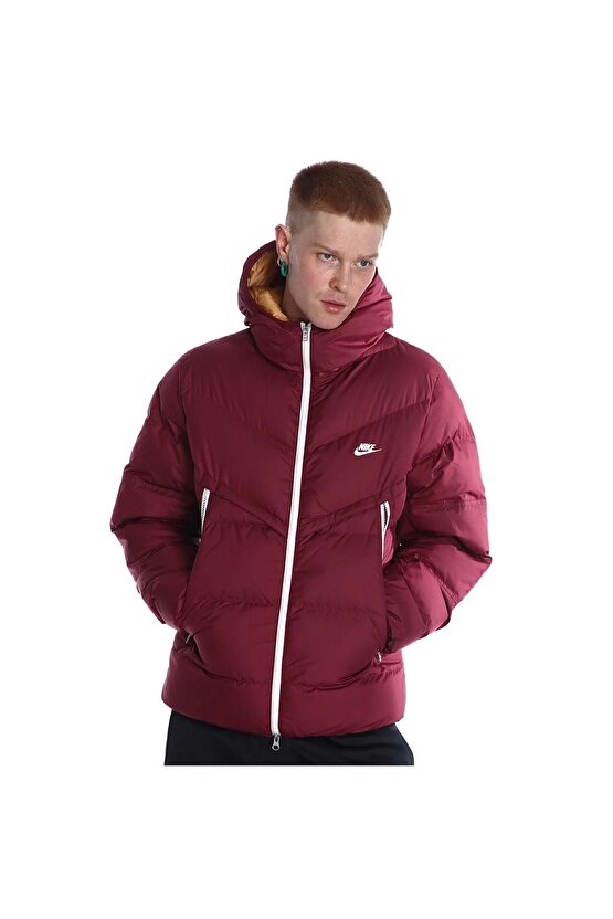 M Nk Sf Wr Pl-Fld Hd Jkt Erkek Kırmızı Günlük Stil Ceket DR9605-638