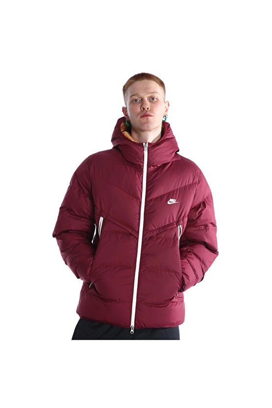 M Nk Sf Wr Pl-Fld Hd Jkt Erkek Kırmızı Günlük Stil Ceket DR9605-638