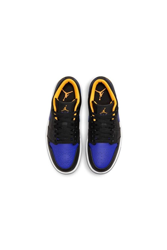 Siyah - Air Jordan 1 Low Dark Concord Spor Ayakkabı 553558-075