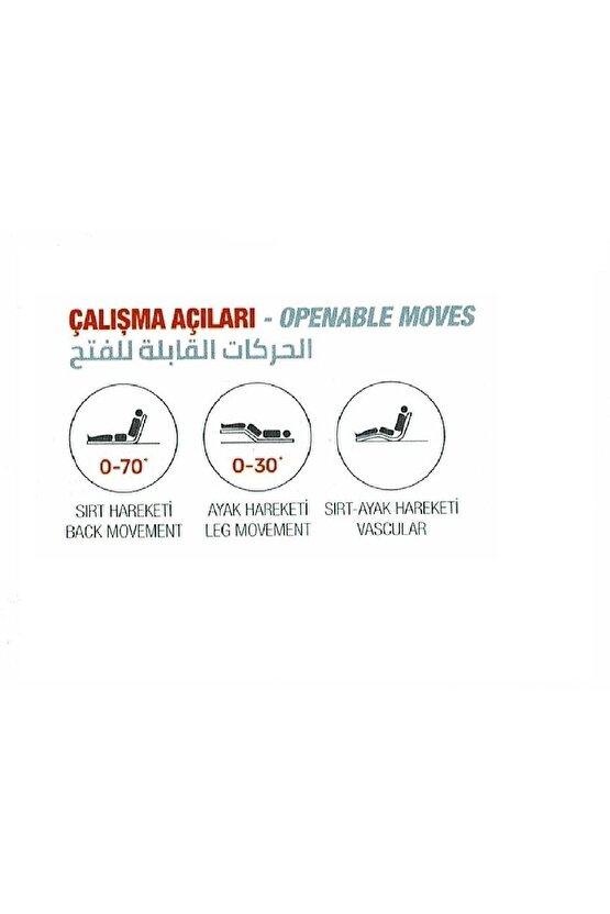 Hasta Karyolası 2 Motorlutabanca Korkuluklu