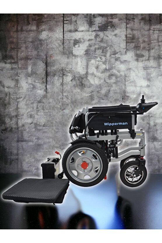 KULLANIMI KOLAY ELEKTRİKLİ TEKERLEKLİ SANDALYE 2 YIL GARANTİLİ