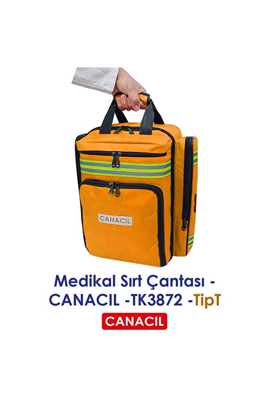 TipT Medikal Sırt Çantası - CANACIL -TK3872 - Turuncu