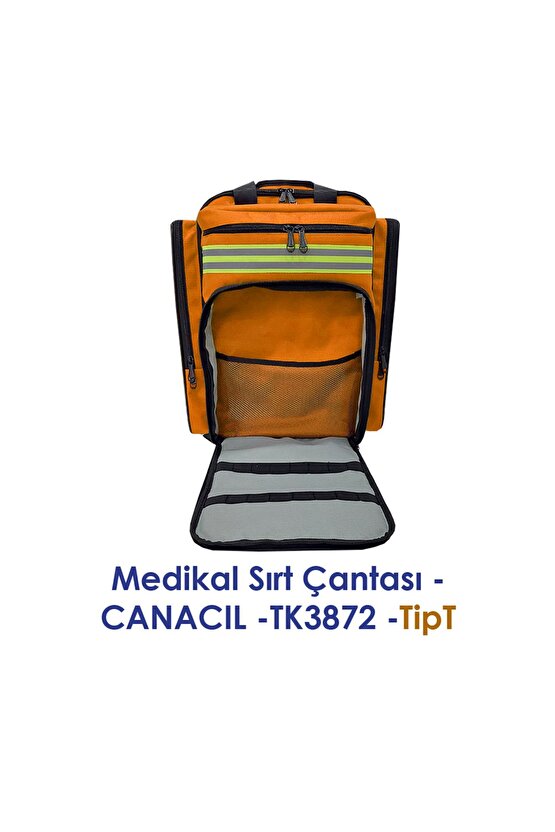 TipT Medikal Sırt Çantası - CANACIL -TK3872 - Turuncu