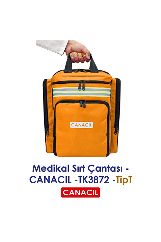 TipT Medikal Sırt Çantası - CANACIL -TK3872 - Turuncu