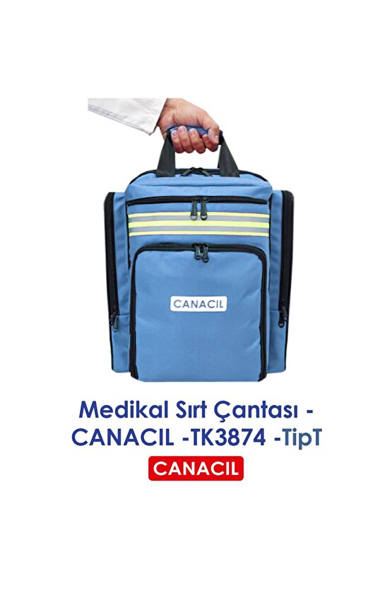 TipT Medikal Sırt Çantası - CANACIL -TK3874 - Mavi