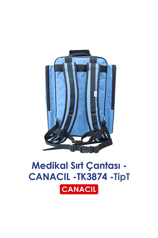 TipT Medikal Sırt Çantası - CANACIL -TK3874 - Mavi