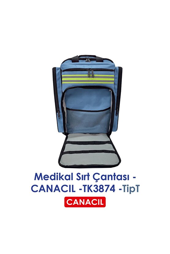 TipT Medikal Sırt Çantası - CANACIL -TK3874 - Mavi