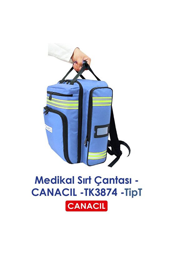 TipT Medikal Sırt Çantası - CANACIL -TK3874 - Mavi