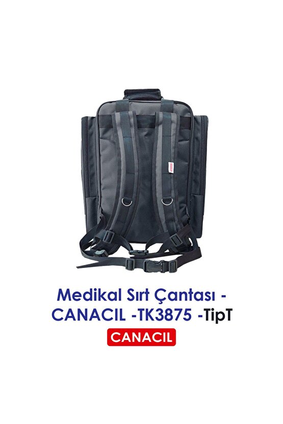TipT Medikal Sırt Çantası - CANACIL -TK3875 - Siyah