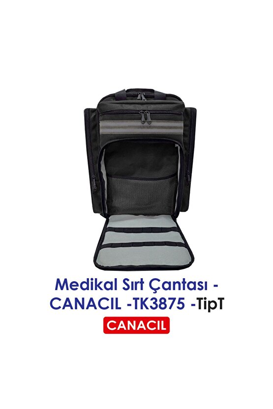 TipT Medikal Sırt Çantası - CANACIL -TK3875 - Siyah