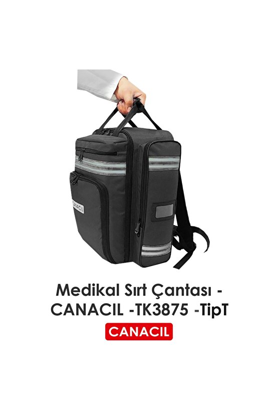TipT Medikal Sırt Çantası - CANACIL -TK3875 - Siyah