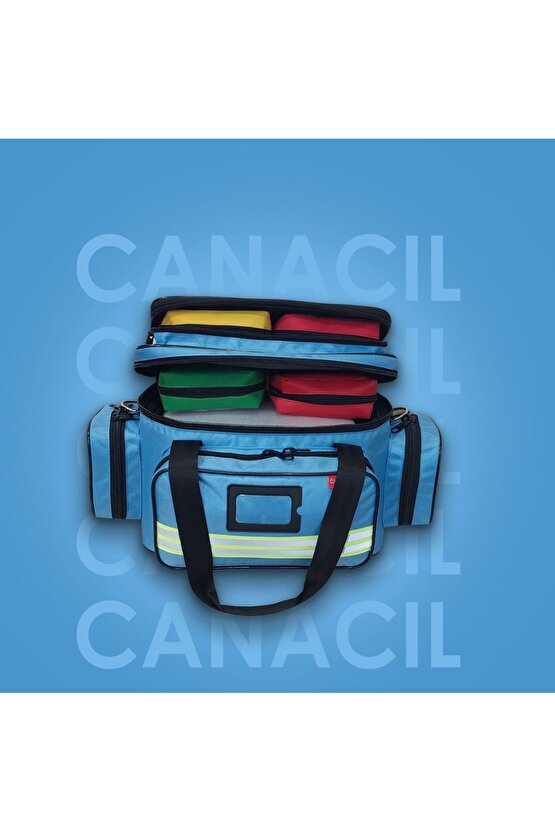 54 cm Travma Çantası - TK5404 - Mavi - CANACIL - MAHİR Serisi
