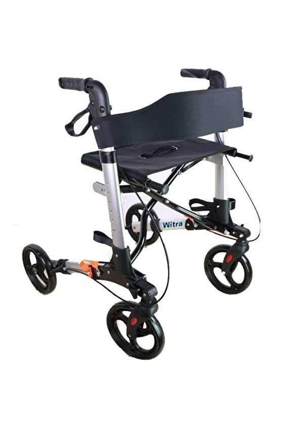 Tekerlekli Lüks Rollator Walker Yürüteç Hasta Yürüteci