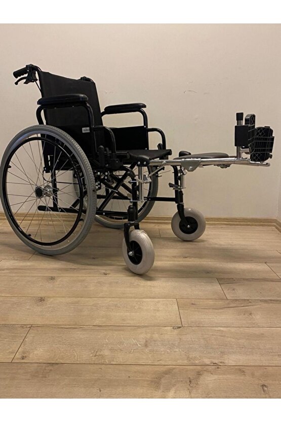 Katlanabilen Kol Kolçakları Yukarı Doğru Hareket Edebilen Manuel Tekerlekli Sandalye