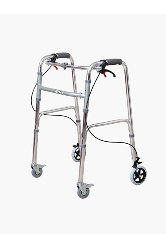Walker 4 Tekerlekli Katlanır Yürüteç Frenli Walker Tekerlekli Katlanır