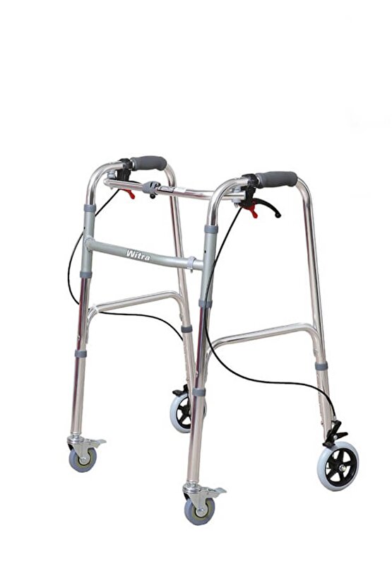 Walker 4 Tekerlekli Katlanır Yürüteç Frenli Walker Tekerlekli Katlanır