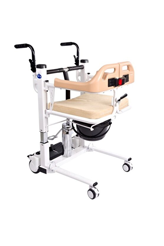 Dm-160 Tuvaletli Tekerlekli Sandalye (manuel) Ayak Pedallı